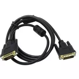 Кабель DVI Exegate EX-CC-DVI2F-5.0 EX191096RUS dual link, 25M/25M, 5м, 2 фильтра, позолоченные контакты