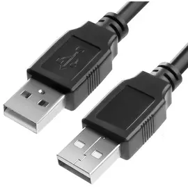 Кабель GCR GCR-AM2 GCR-UM5M-BB2S-2.0m USB 2.0, AM/AM, черный, 28/28 AWG, экран, армированный, морозостойкий