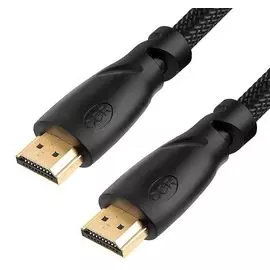Кабель GCR GCR-HM800 GCR-HM811-0.3m HDMI 2.0, нейлон, HDR 4:2:2, Ultra HD, 4K 60 fps 60Hz/5K 30Hz, 3D, AUDIO, 18.0 Гбит/с, 28/28 AWG