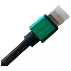 Кабель GCR GCR-HM461 GCR-50962 HDMI 2.0, 2.5м, AL корпус зеленый, HDR 4:2:2, Ultra HD, 4K 60 fps 60Hz/5K 30Hz, 18.0 Гбит/с, 28/28 AWG