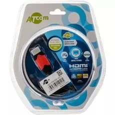 Кабель HDMI Atcom AT4944 3м, red/gold, блистер