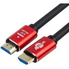Кабель HDMI Atcom AT5943 5 m (Red/Gold, в пакете) VER 2.0