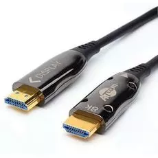 Кабель HDMI Atcom AT8877 30 m (HighSpeed, Metal gold, Optical) ver 2.1