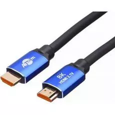 Кабель HDMI Atcom AT8888 2 m (HIGH speed, Metal gold, в пакете) 8K VER 2.1