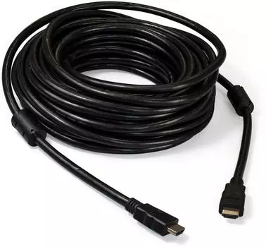 Кабель HDMI Exegate EX-CC-HDMI2-15.0F EX287727RUS 19M/19M, v2.0, 15м, 4K UHD, Ethernet, ферритовые кольца, позолоченные контакты