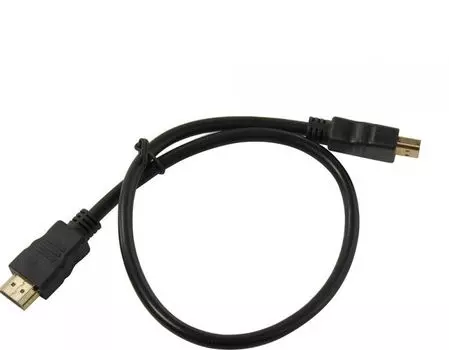 Кабель HDMI Exegate EX-CC-HDMI-0.5 EX294682RUS (19M/19M, 0,5м, v1.4b, позолоченные контакты)