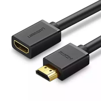 Кабель HDMI UGREEN HD107 10142_ Male to Female. Длина: 2м. Цвет: черный