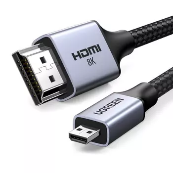 Кабель HDMI UGREEN HD164 15517_ 8K. Длина: 2м. Цвет: серый космос