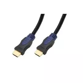 Кабель HDMI Wize WAVC-HDMI-3M 3 м, v.2.0a, 19M/19M, 30 AWG, Ethernet, позол.разъемы, экран, черный, эргоном. коннектор синего цвета