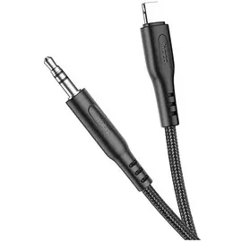 Кабель Hoco 6931474755957 UPA18, Lightning/3.5 Jack, 1м, черный