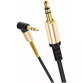 Кабель Hoco 6957531025665 UPA02 , 3.5 Jack, угловой 1м, черный