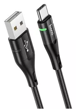 Кабель Hoco U93 Shadow Type-C USB (m)-USB Type-C (m) 1.2м черный, коробка