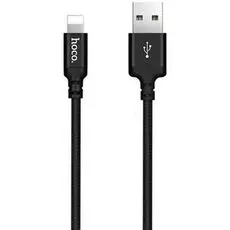 Кабель Hoco X14 6957531062820 USB 2.0, AM/Lightning M, черный, 1м