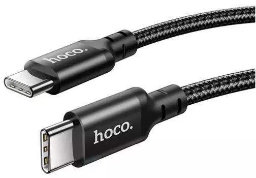 Кабель Hoco X14 TYPE-C TO TYPE-C(52215) USB Type-C (m)-USB Type-C (m) 1м черный