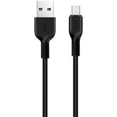 Кабель Hoco X20 6957531068945 USB 2.0, AM/microBM, черный, 3м