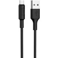Кабель Hoco X25 6957531080121 USB 2.0, AM/microBM, черный, 1м