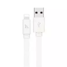 Кабель Hoco X5 6957531040019 USB 2.0 бамбук, AM/Lightning M, белый, 1м