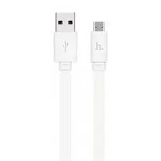 Кабель Hoco X5 6957531040071 USB 2.0 бамбук, AM/microBM, белый, 1м