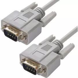 Кабель интерфейсный 0-модемный GCR GCR-DB902-10m COM DB9/DB9 9M/9M, серый, 30 AWG, 05010