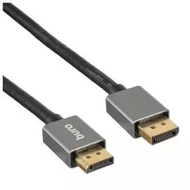 Кабель интерфейсный Buro BHP-DPP-1.4-1.5G DisplayPort (m)/DisplayPort (m) 1.5м. Позолоченные контакты черный 1478856