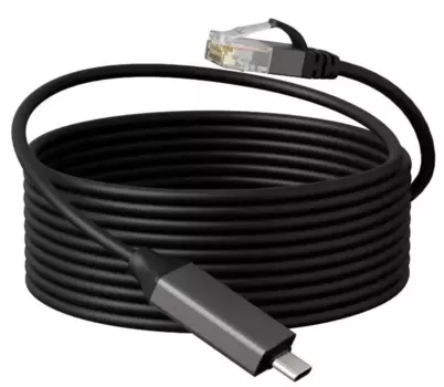 Кабель интерфейсный Buro BU-USB-C-LAN100-2M USB Type-C (m) RJ-45 (m) 2м черный (пакет) (2030904)