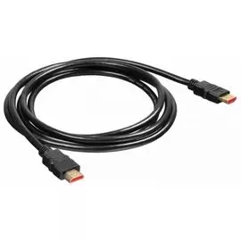 Кабель интерфейсный Buro Buro 375147 HDMI (m) - HDMI (m), ver 1.4, 2м, GOLD, черный