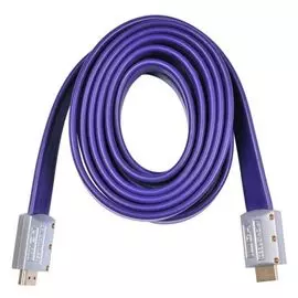 Кабель интерфейсный Buro HDMI19M-19M FLAT3 HDMI (m) - HDMI (m) , ver 1.4, 3м, FLAT, черный (817221)