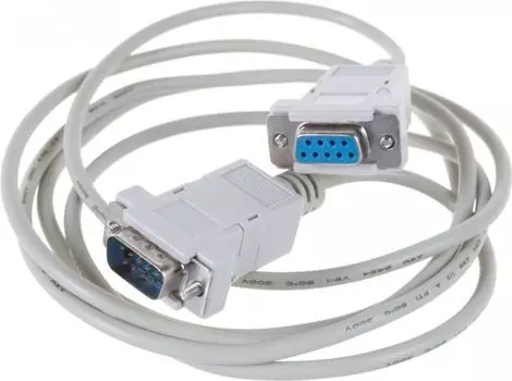 Кабель интерфейсный Cablexpert CC-140-6-N 0-модемный универсальный 25F+9F/25F+9F, 1.8м, пакет