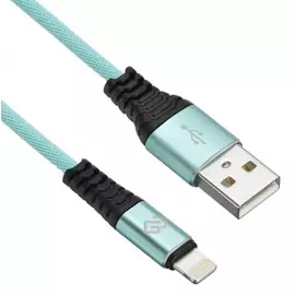 Кабель интерфейсный Digma 1080335 USB (m)-Lightning (m) 1.2м зеленый