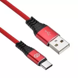 Кабель интерфейсный Digma 1080442 USB (m)-USB Type-C (m) 1.2м красный