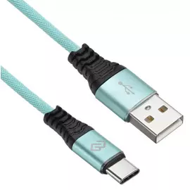 Кабель интерфейсный Digma 1080450 USB (m)-USB Type-C (m) 1.2м зеленый