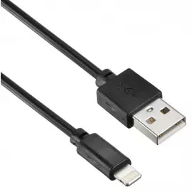 Кабель интерфейсный Digma 1084561 USB (m)-Lightning (m) 2м черный