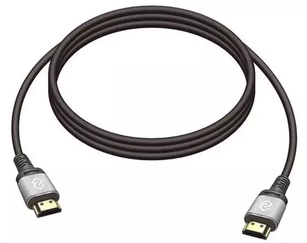 Кабель интерфейсный Digma D-HDMI-V2.0-2M аудио-видео HDMI (m)/HDMI (m) 2м. позолоч.конт. черный