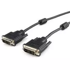 Кабель интерфейсный DVI-DVI Cablexpert CC-DVIL-BK-10 19M/19M, 3.0м, CCS, черный, экран, феррит.кольца