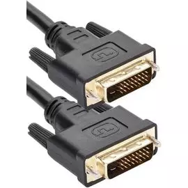 Кабель интерфейсный DVI-DVI TV-COM DCG150V-3M M/M, 2 фильтра, CU, 3m