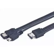 Кабель интерфейсный eSATA Cablexpert CC-ESATAP-ESATA-USB5P-1M питания и интерфейсный Y-кабель eSATAp - eSATA/Mini USB, 1м, пакет