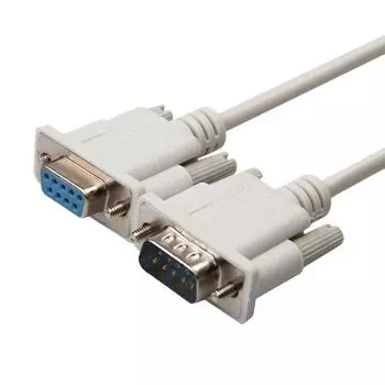 Кабель интерфейсный Filum FL-C-DB9M-DB9F-1.8M 1.8 м., серый, разъемы DB9 male-DB9 female, пакет