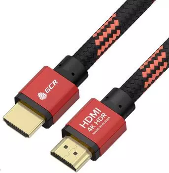 Кабель интерфейсный Greenconnect GCR-54508 PROF 2.0m HDMI 2.0, BICOLOR ECO Soft капрон, AL корпус кр