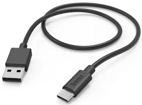 Кабель интерфейсный HAMA H-201594 00201594 USB (m)-USB Type-C (m) 1м черный