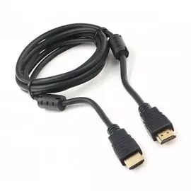 Кабель интерфейсный HDMI Cablexpert CCF2-HDMI4-6 1,8м, v2.0, 19M/19M, черный, позол.разъемы, экран, 2 ферр кольца