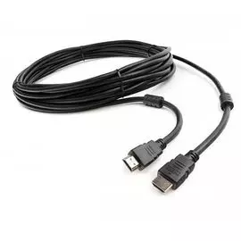 Кабель интерфейсный HDMI Cablexpert CCF2-HDMI4-7.5M 7,5м, v2.0, 19M/19M, черный, позол.разъемы, экран, 2 ферр кольца
