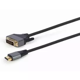 Кабель интерфейсный HDMI-DVI Cablexpert CC-HDMI-DVI-4K-6 4K, 19M/19M, 1.8м, single link, пакет
