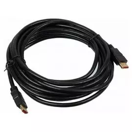 Кабель интерфейсный HDMI-HDMI Buro BHP HDMI V1.4 5M LOCK 5м. позолоченные контакты черный
