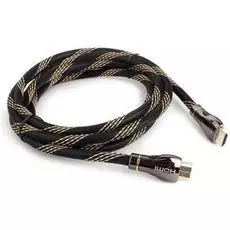 Кабель интерфейсный HDMI-HDMI Cablexpert CCP-HDMI8K-2.5M 2.5м, v2.1, 8K, 19M/19M, черный, позол.разъемы, экран, пакет