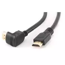 Кабель интерфейсный HDMI-HDMI Gembird 19M/19M CC-HDMI490-10 3м, v1.4, углов. разъем, черный, позол.разъемы, экран, пакет