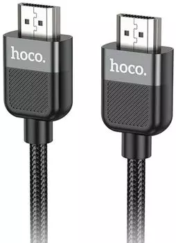 Кабель интерфейсный Hoco US09 ver2.0 HDMI (m) HDMI (m) 2м черный (пакет) (2002523)