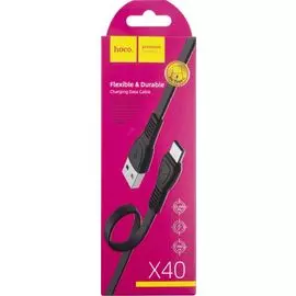 Кабель интерфейсный Hoco X40 Noah УТ000022041 USB/Type-C, черный