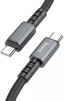Кабель интерфейсный Hoco X85 TYPE-C TO TYPE-C USB Type-C (m)-USB Type-C (m) 1м черный (2003622)