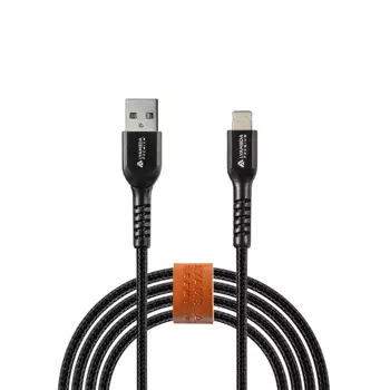 Кабель интерфейсный Lyambda LALm10-BK MFI, Type-A(m)/Lightning(m), 2,4A, 1м, чёрный