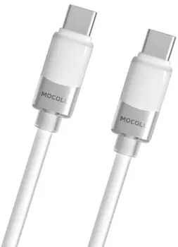 Кабель интерфейсный MOCOLL CC4W Icy Crystal Series Type-C to Type-C 60W Силиконовый Белый